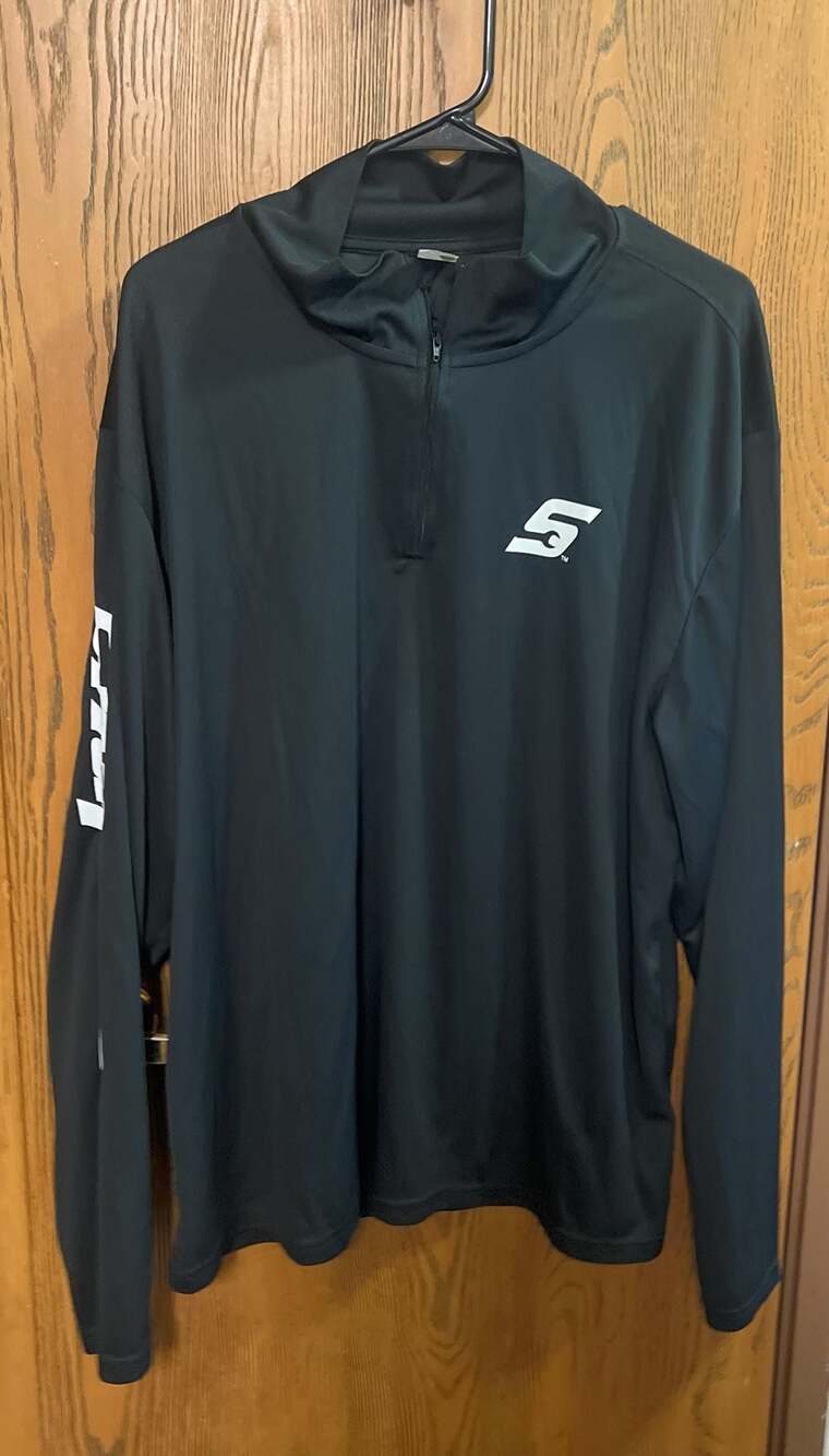 Snap-on Tools Men's Black Performance 1/4 Zip Long Sleeve Pullover Shirt XL